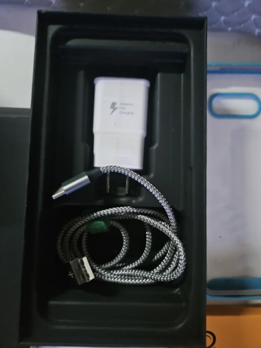 LG Blue & Teal Protective Phone Cases with Charging Cable and Accessories